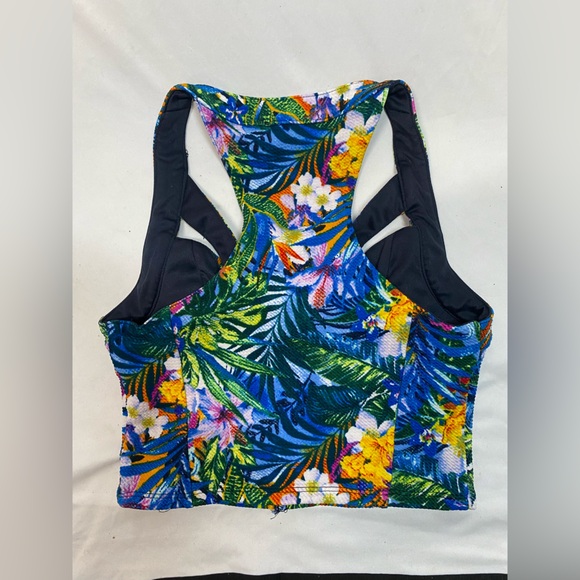Title: Marilyn Monroe Brand Printed Sexy Crop Top - Tropical Floral, Size XS - Picture 3 of 9